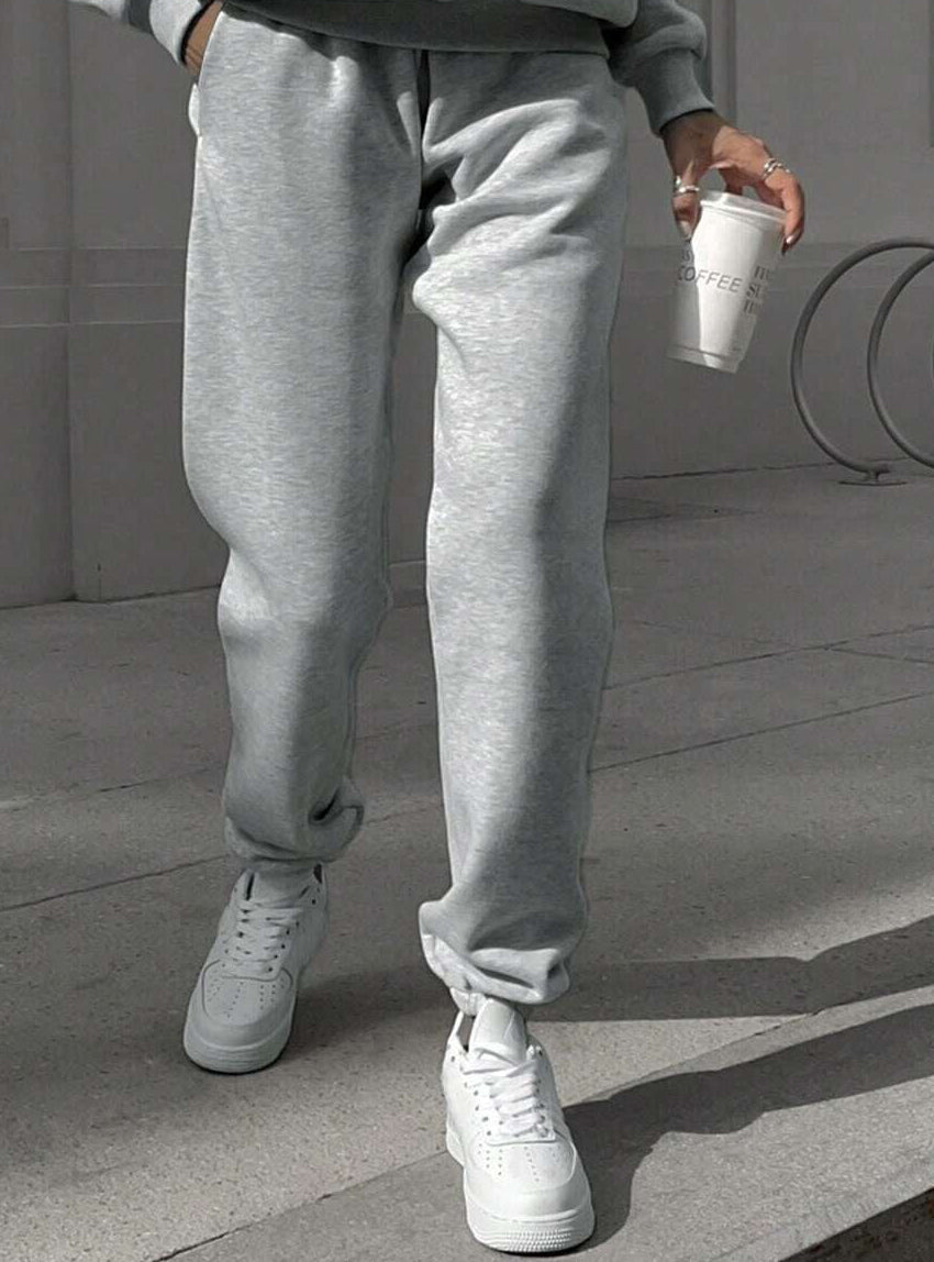 SHEIN X Carly Lawrence INAWLY Women'S Half Zipper Hoodie and Jogger Pants Two Piece Set Fall Cloth for Women